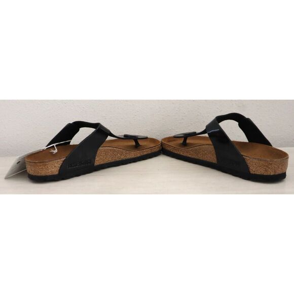 Birkenstock 0043661 Women Sz 6 Black Patent Leather Gizeh Birko-Flor Sandals - Picture 15 of 16